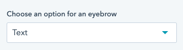 Eyebrow options