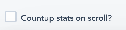 Column Content - Countup stats