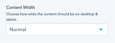 Content Width