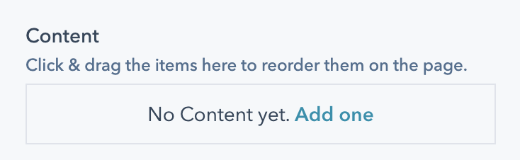 Content options