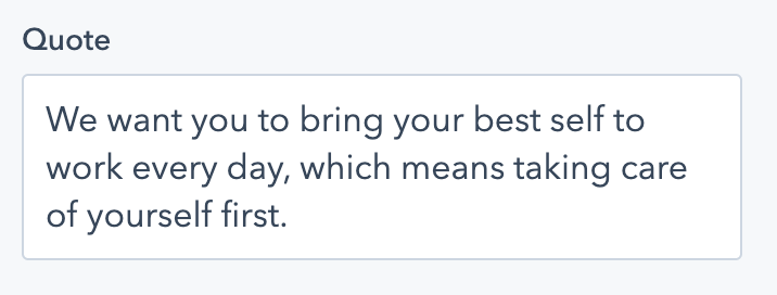 Wrapped Text - Quote