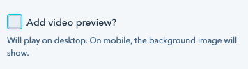 Add a video preview